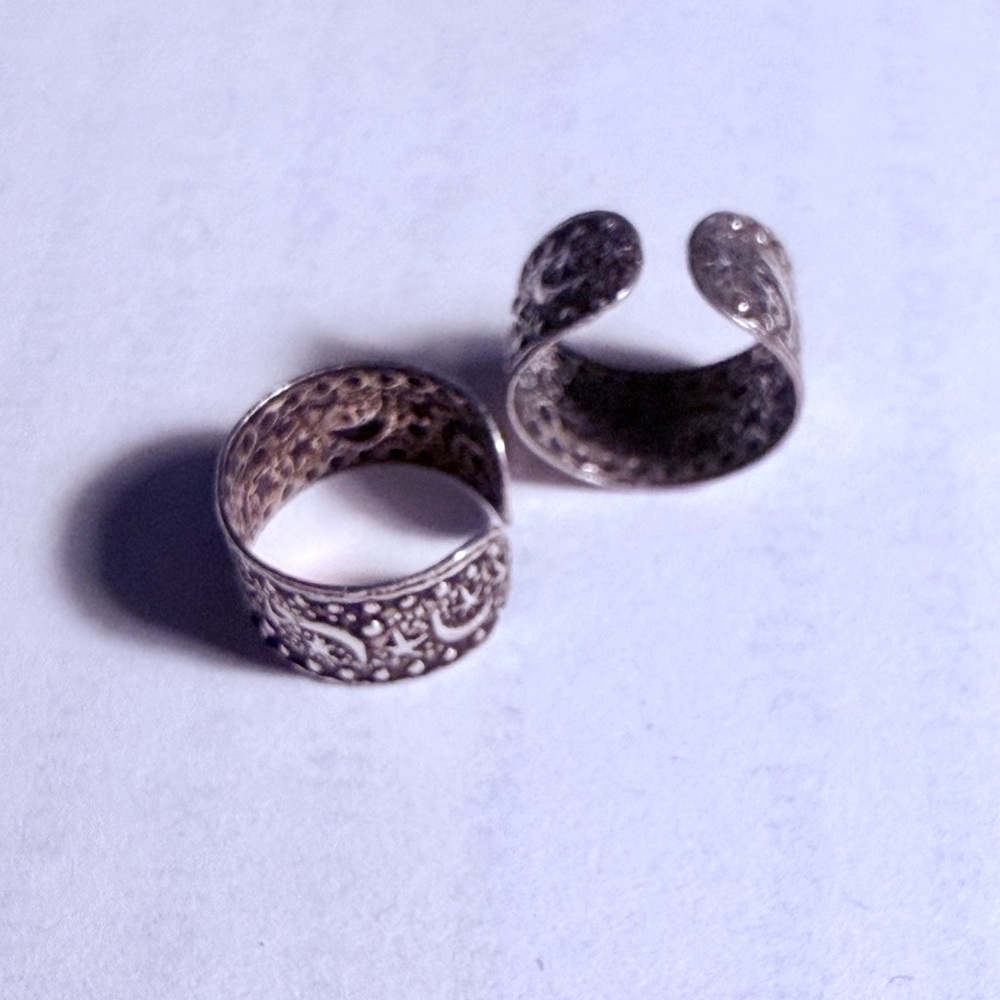 Elegant Silver Ear Cuffs
